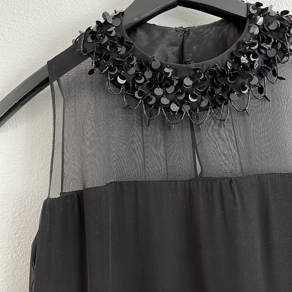 NWOT Milly beaded black dress - Picture 12 of 14